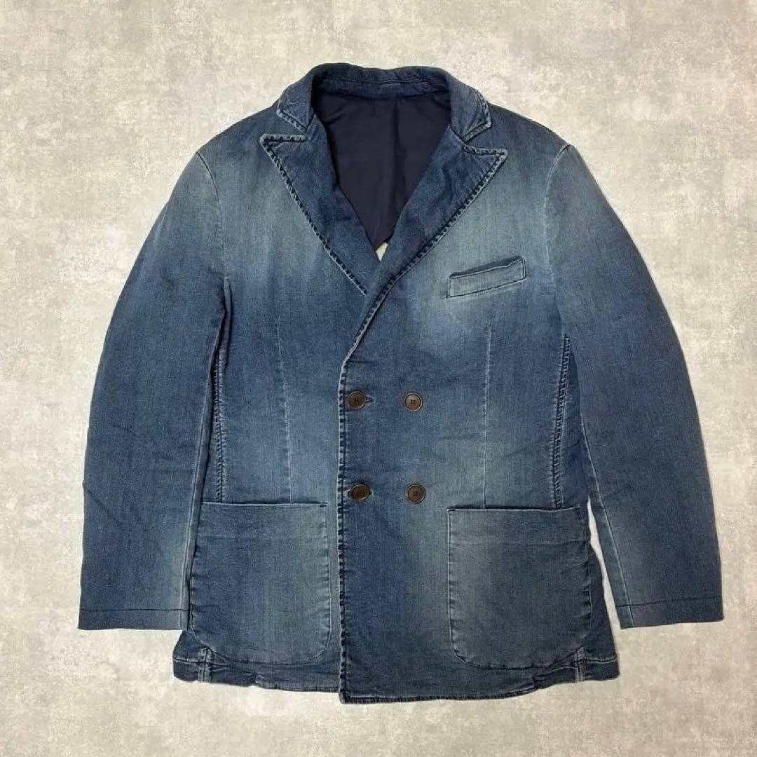 Care Label デニム テーラードジャケット ダブルブレスト ダブル
