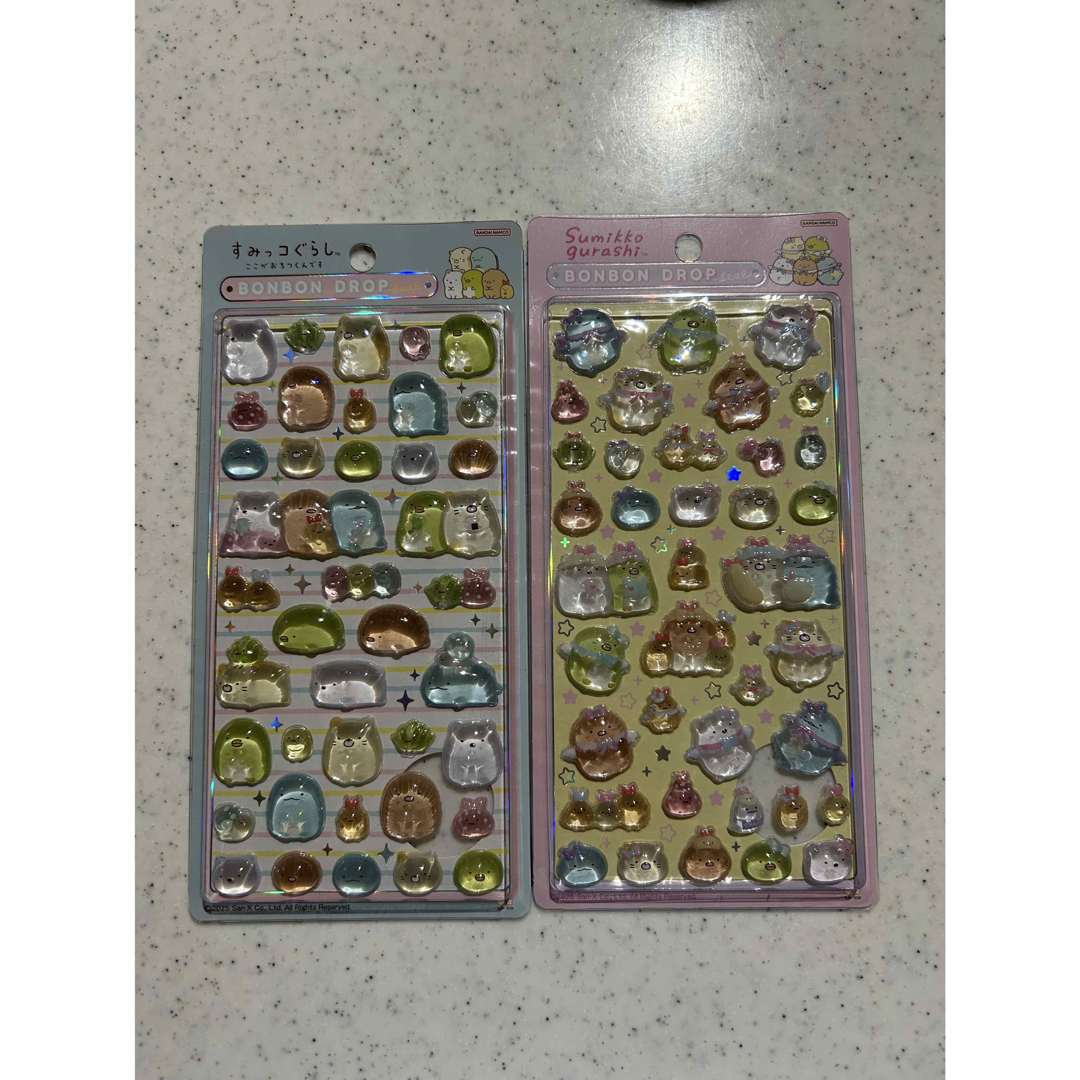 すみっコぐらし ボンボンドロップシール 2枚セット 新品の通販 by