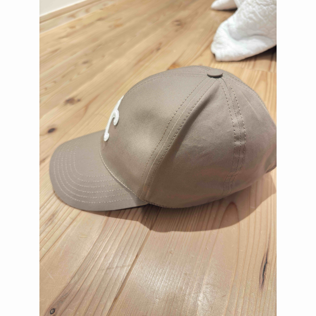 CELINE - CELINE キャップ グレージュ Lサイズの通販 by