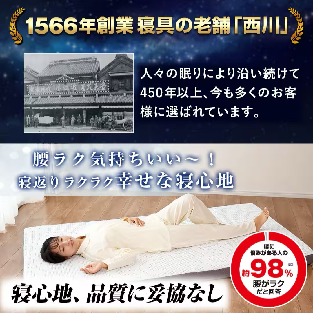西川 - 【新品未開封】西川 マットレス 最新ボナノッテネオ シングル