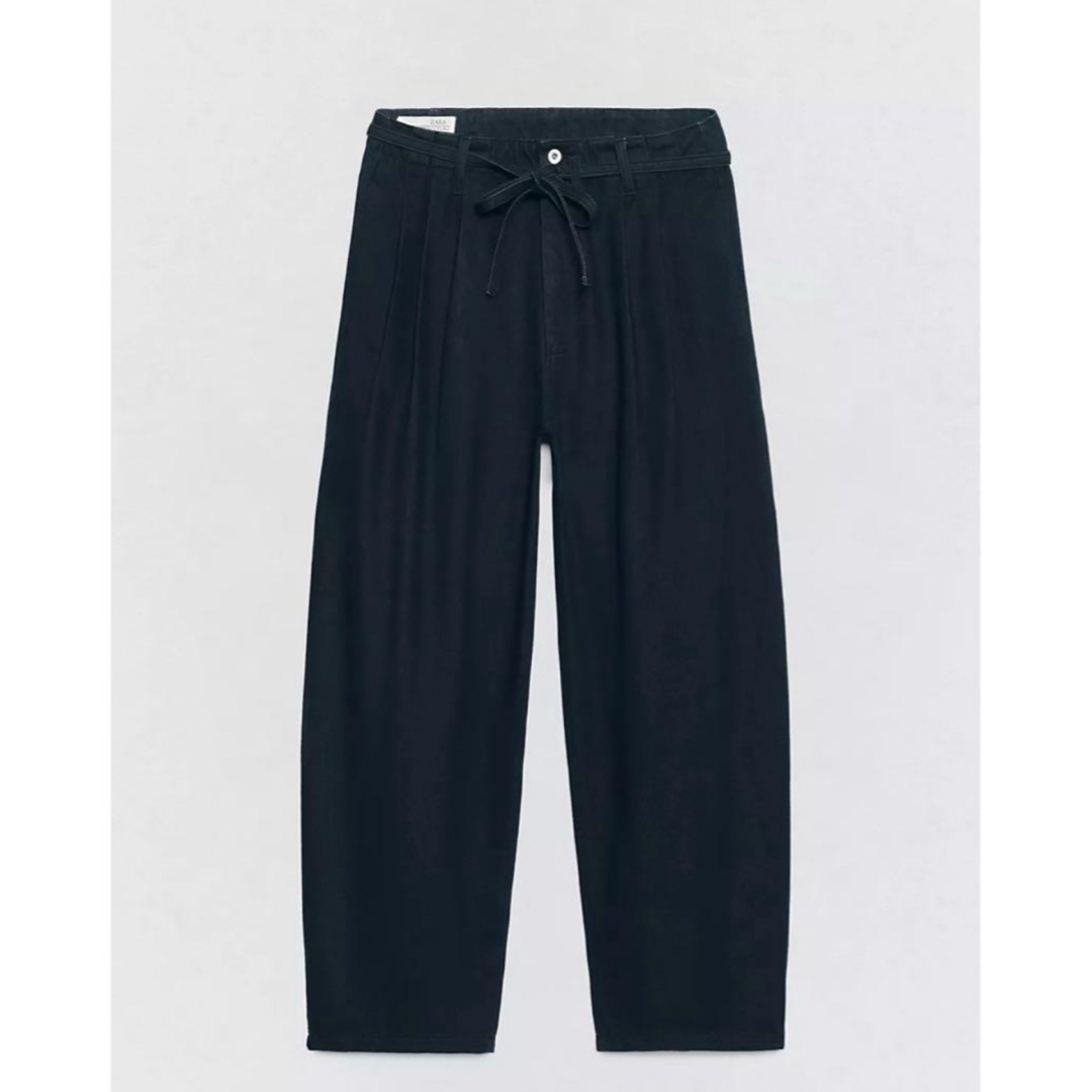 ZARA - zara SOSHIOTSUKI ワイドレッグプリーツデニムパンツの通販 by