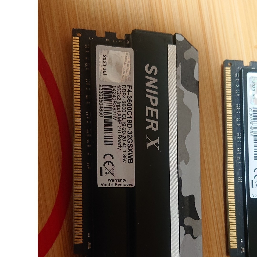 G.Skill SNIPER X DDR4-3600 16GBx2枚セットの通販 by aburuirari's