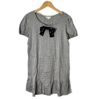 新品 TO BE CHIC 大きい 44☆春 プリント チュニック 42 46 TO BE CHIC