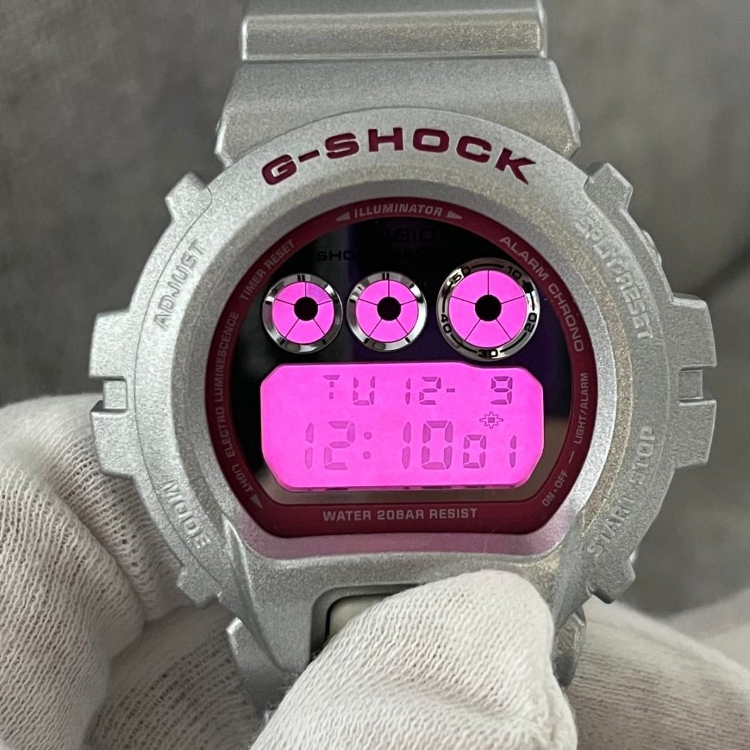 希少 G-SHOCK クレイジーカラーズ DW-6900CB ピンク シルバー
