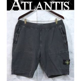 STONE ISLAND - ストーンアイランド スウェットハーフパンツ 黒Mサイズ