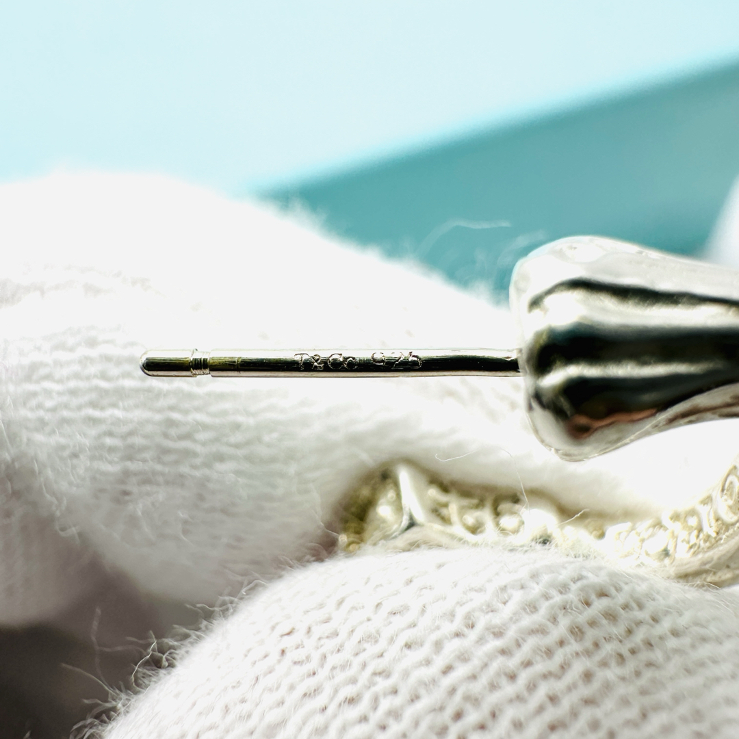 Tiffany オールドティファニー バンブー スモール フープ ピアス 925