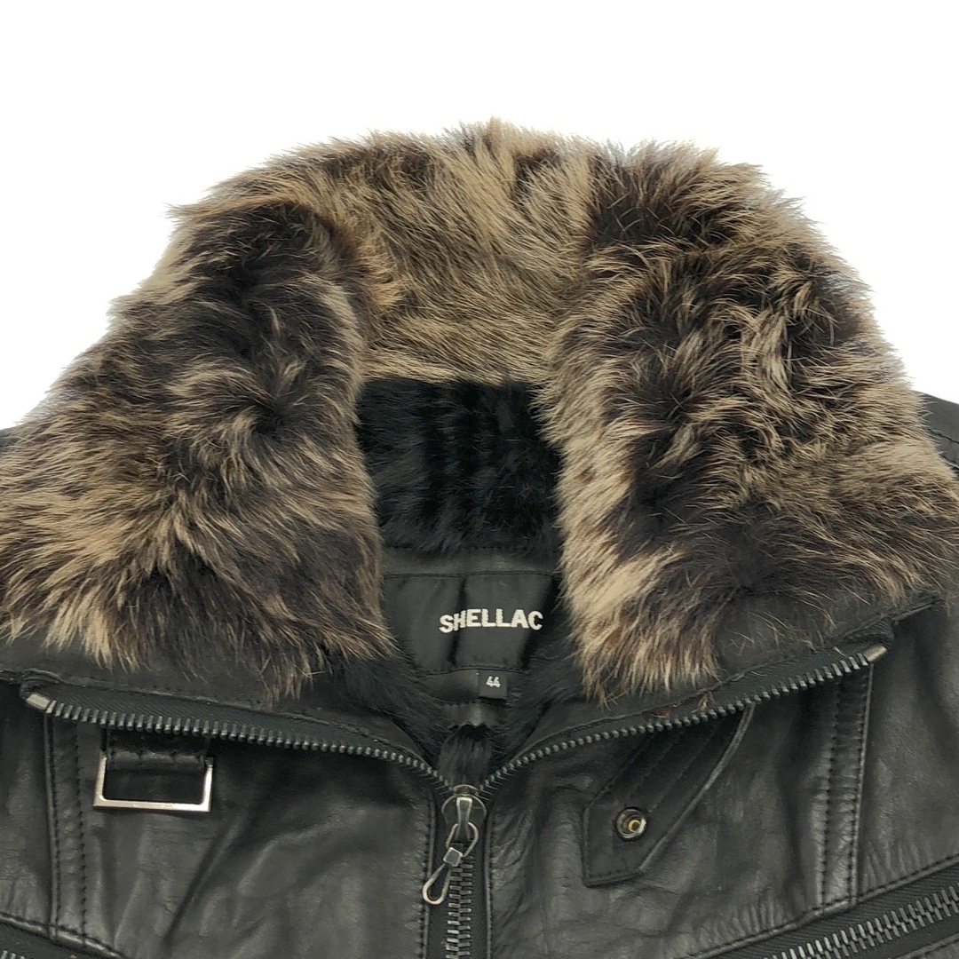 SHELLAC - SHELLAC シェラック 裏地ラビットファーホースレザー