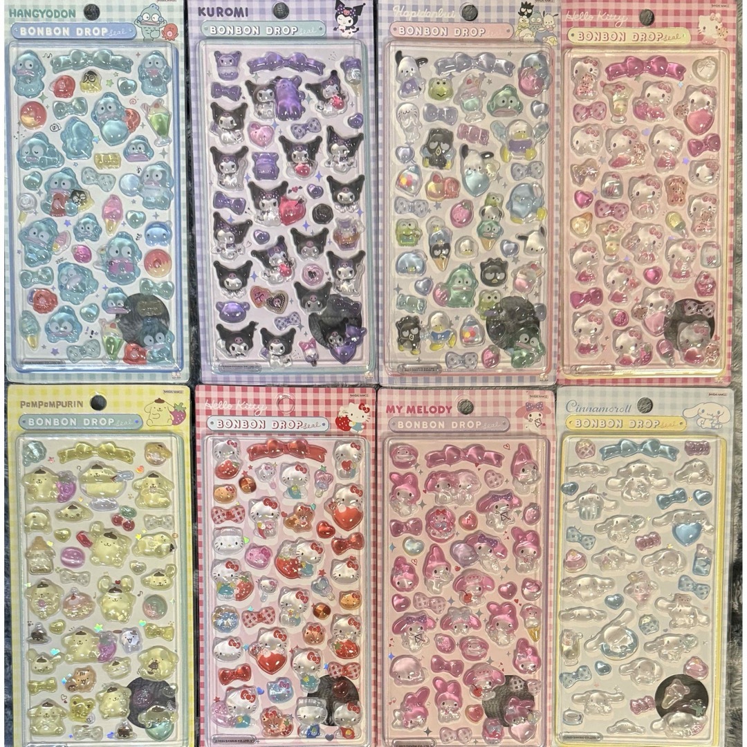 サンリオ 第二弾 ボンボンドロップシール 全8種セット