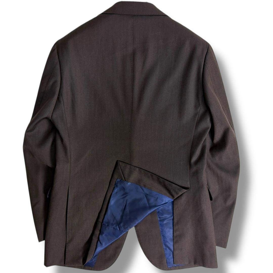 J3598 美品 ブリッラペルイルグスト カノニコ生地ヘリンボーンスーツ