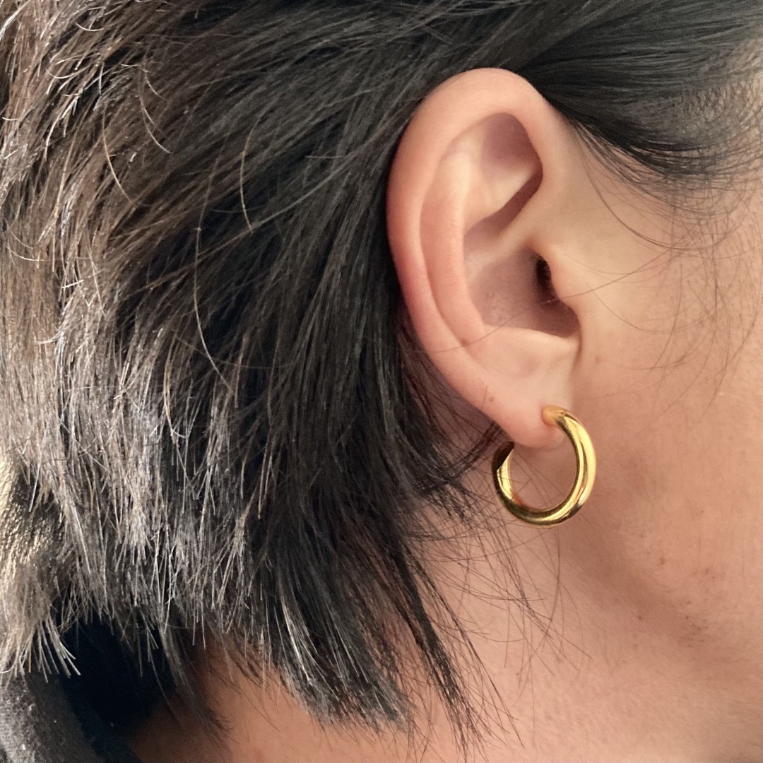 ゴールド 両耳 3.5×21mm シルバー925 18k ピアス 山田涼介着用