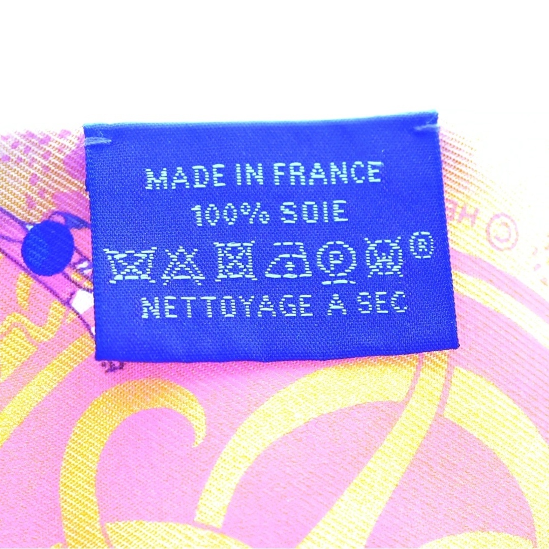 HERMES - HERMES エルメス ツイリー パリジェンヌ オレンジ シルク