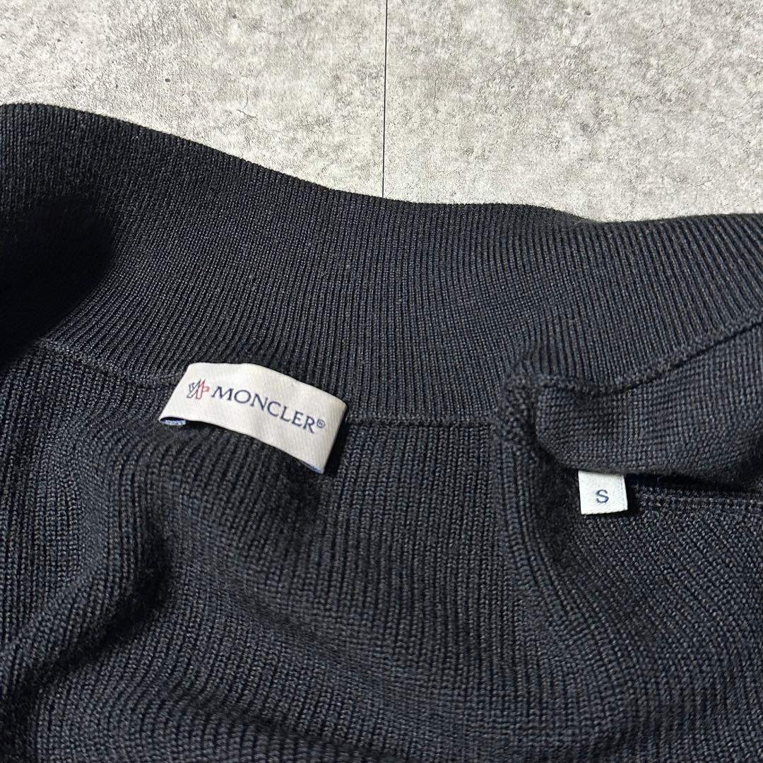 MONCLER - 2017年モデル MONCLER ハイブリッド ニット カーディガン 黒