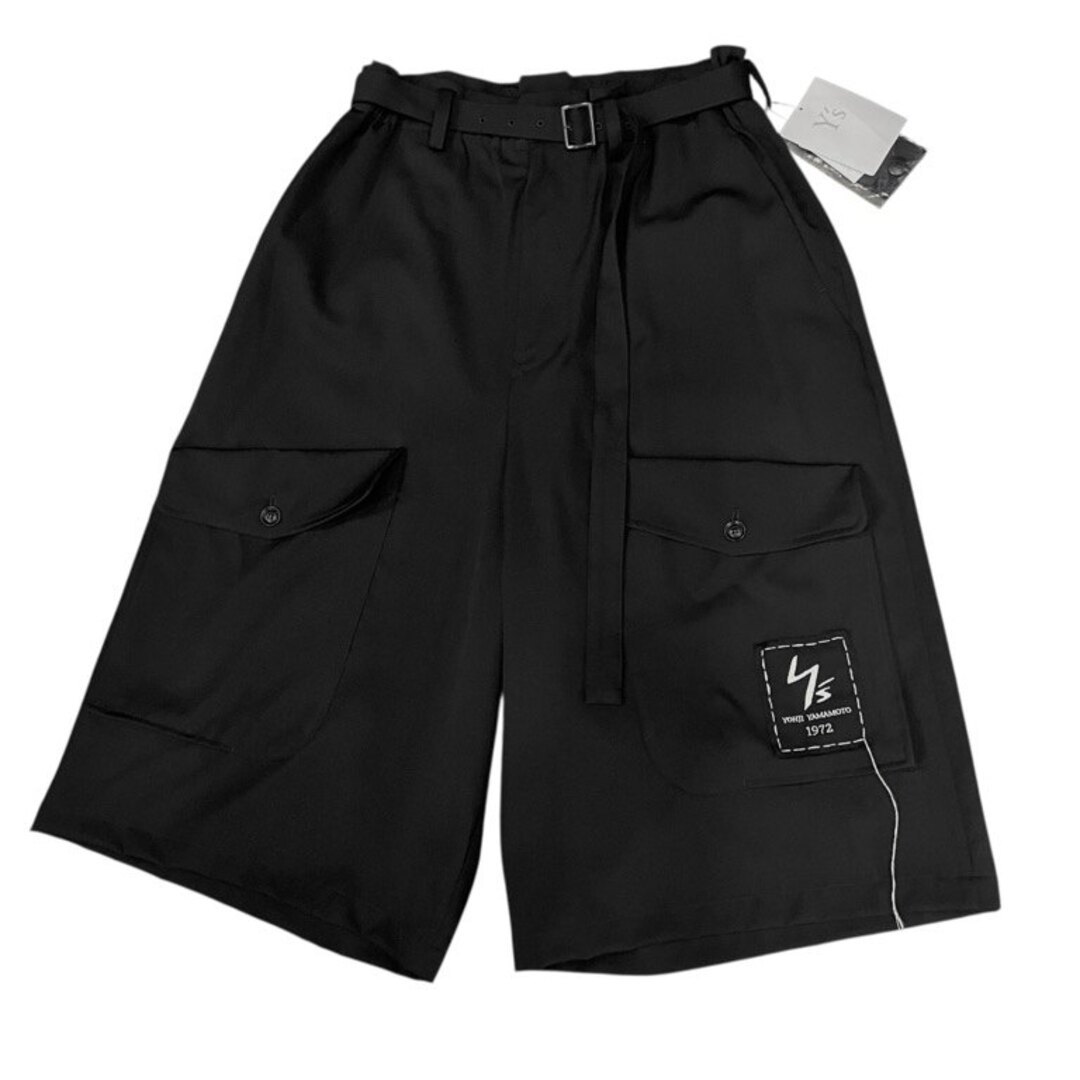 Yohji Yamamoto - Y's 18SS ウールギャバジンロゴ刺繍パッチベルテッド