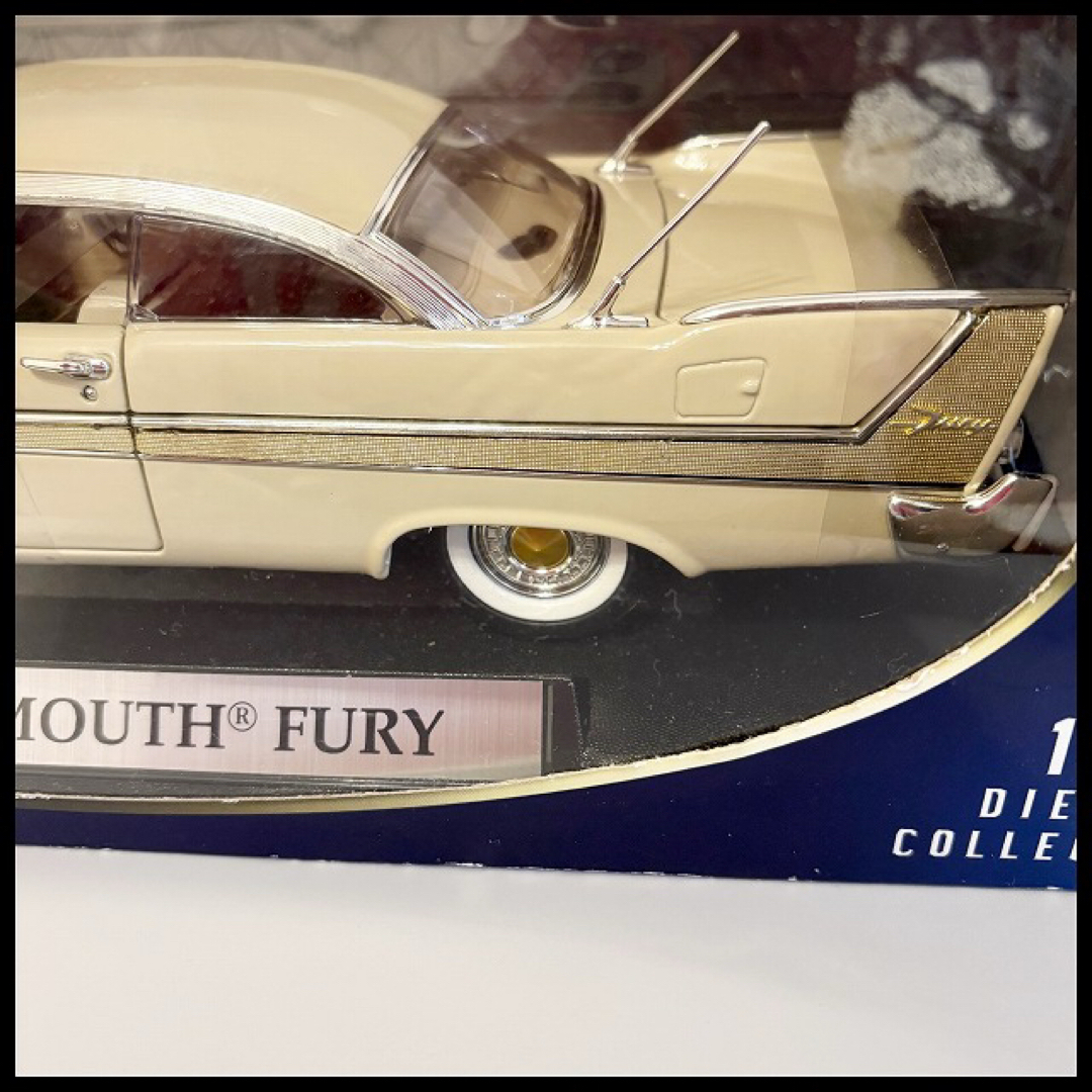 ミニカー MOTOR MAX社 1/18♡1958 プリムスフューリー♡アメ車