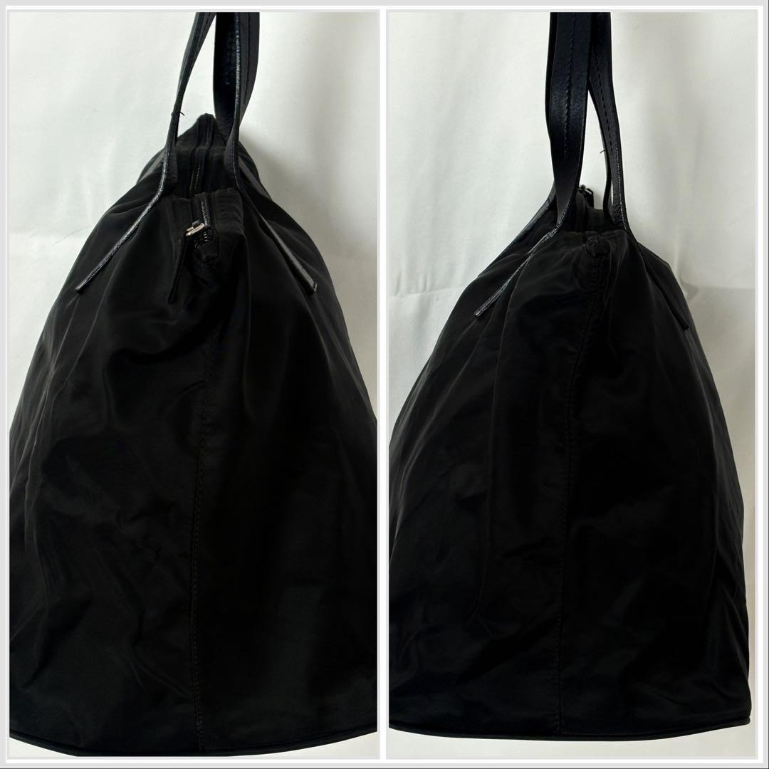 美品PRADAナイロントート黒TESSUTO CITY大容量ミニボストンギャラ有 美