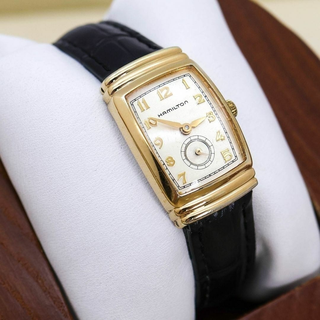 稼働 HAMILTON 腕時計 トノー スモセコ 6200A 1715 Hamilton - 稼働