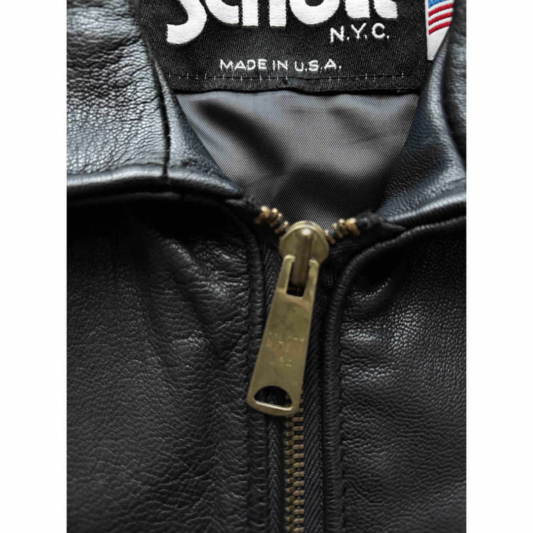 schott - 90s USA製 ショットSchott 243VW ライダース シングルベスト