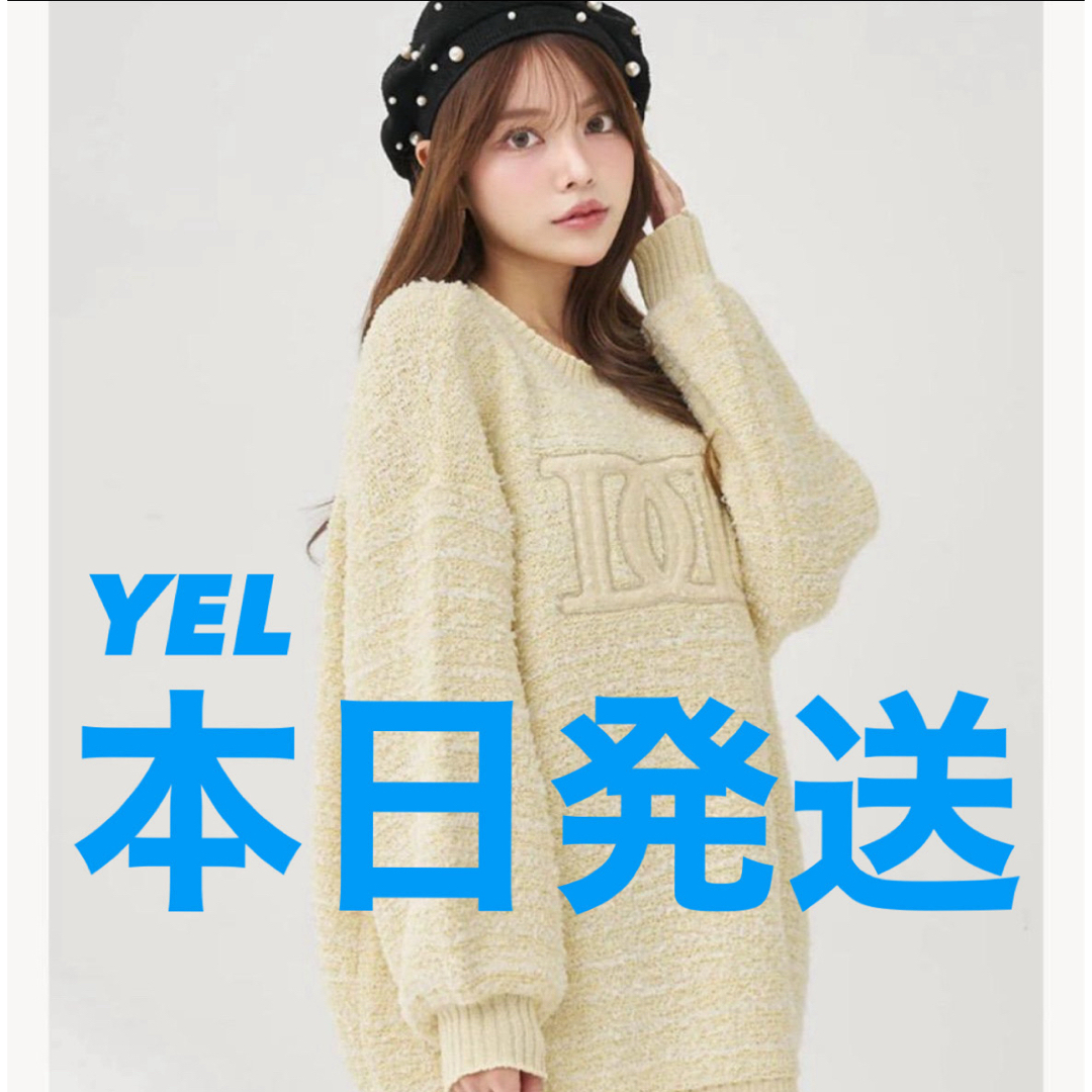 Darich - Darich DDロゴツイードニットプルオーバー YELの通販 by