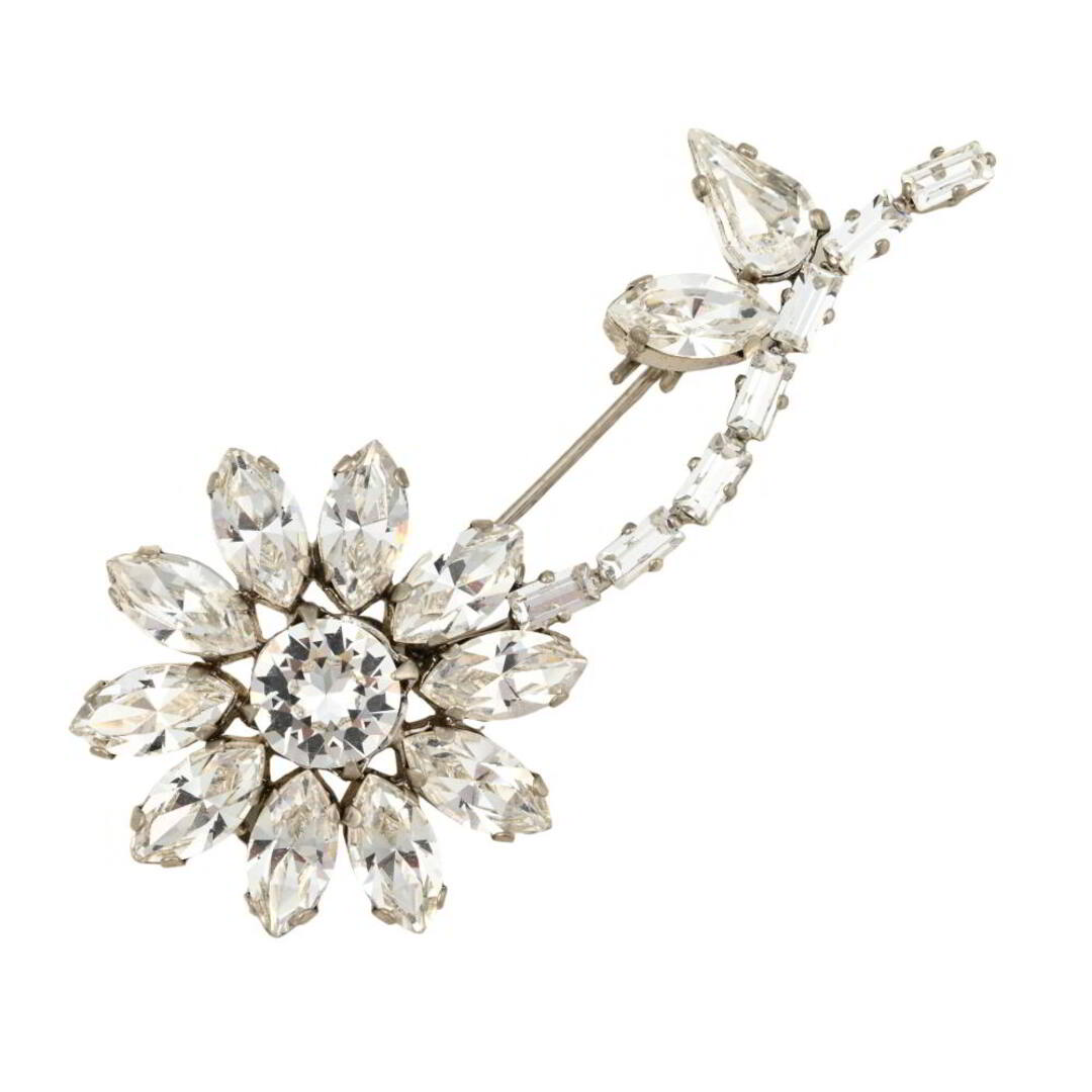 René - Rene フラワー モチーフ ラインストーン ブローチの通販 by