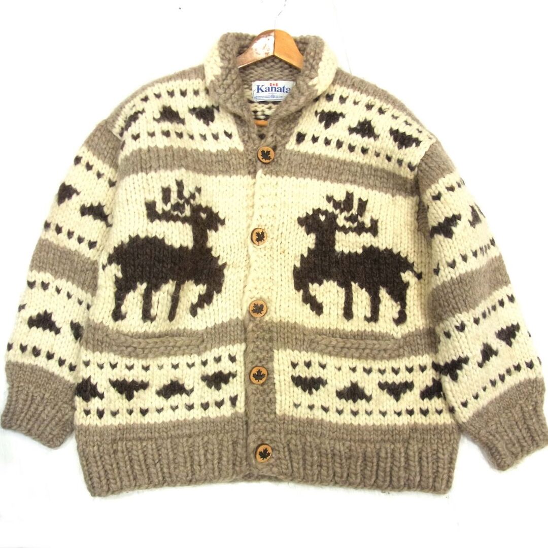 KANATA - 90s◇Kanata カナタ カウチンセーター ニット ジャケット