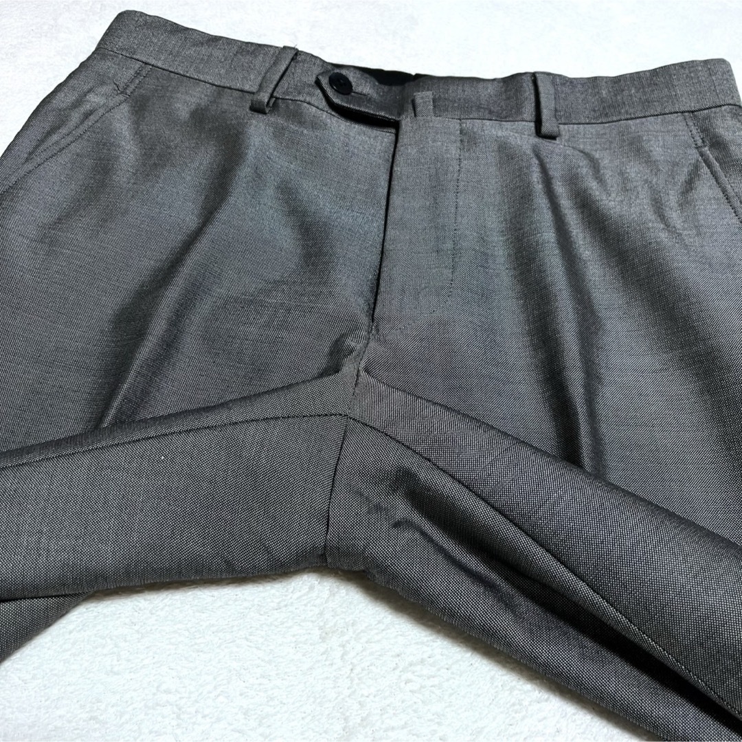 ONLY スーツ 3ピース シルバー シルク混 光沢あり サイズ36