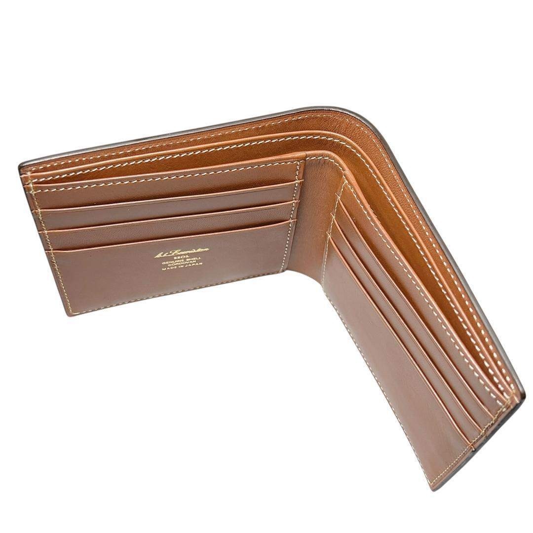 ALDEN代理店 KTルイストン シェルコードバン 純札入れ 財布 薄いブラウン