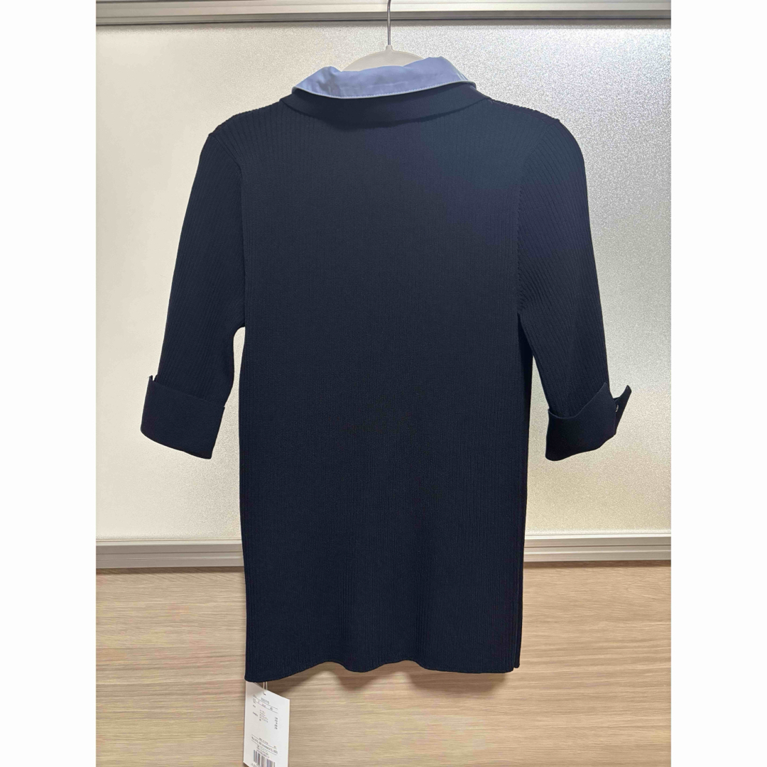 Aquweiser-riche ポロニットソー ネイビー Aquweiser-riche ポロ