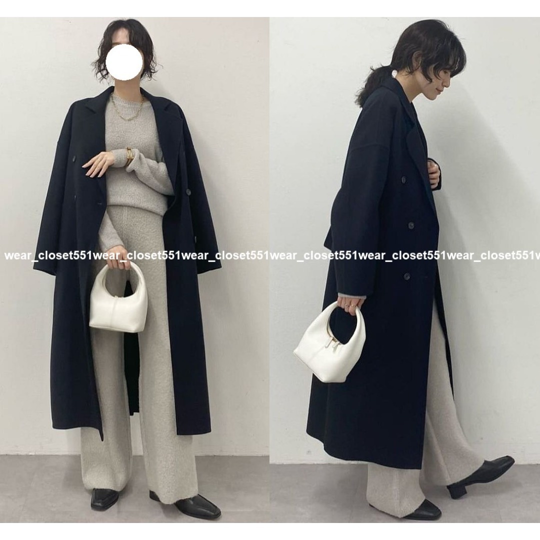 Whim Gazette - 2023 美品ウィムガゼット☆カシミヤ混リバーロング