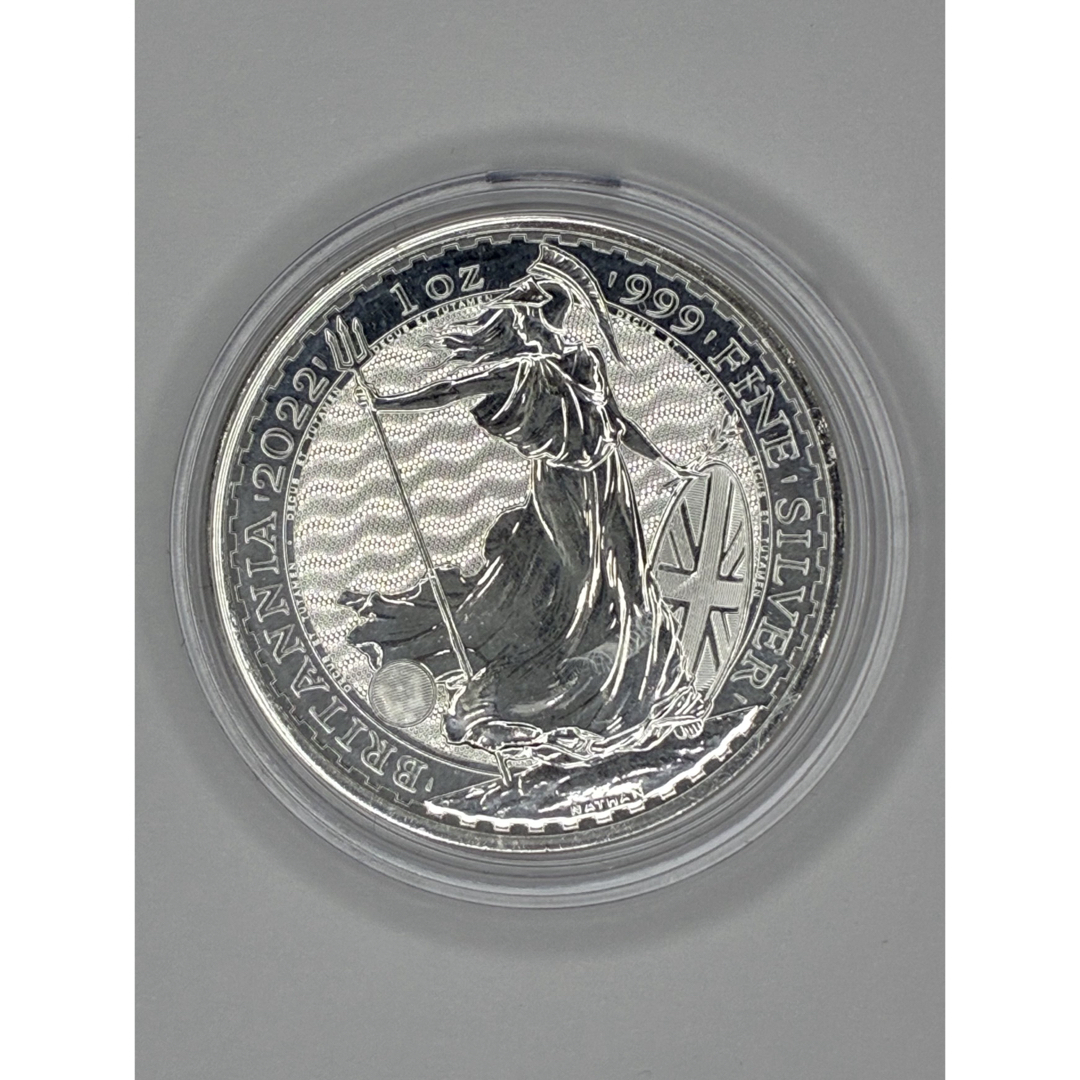ブリタニア銀貨 1オンス 2022年 エリザベス女王 保証書付