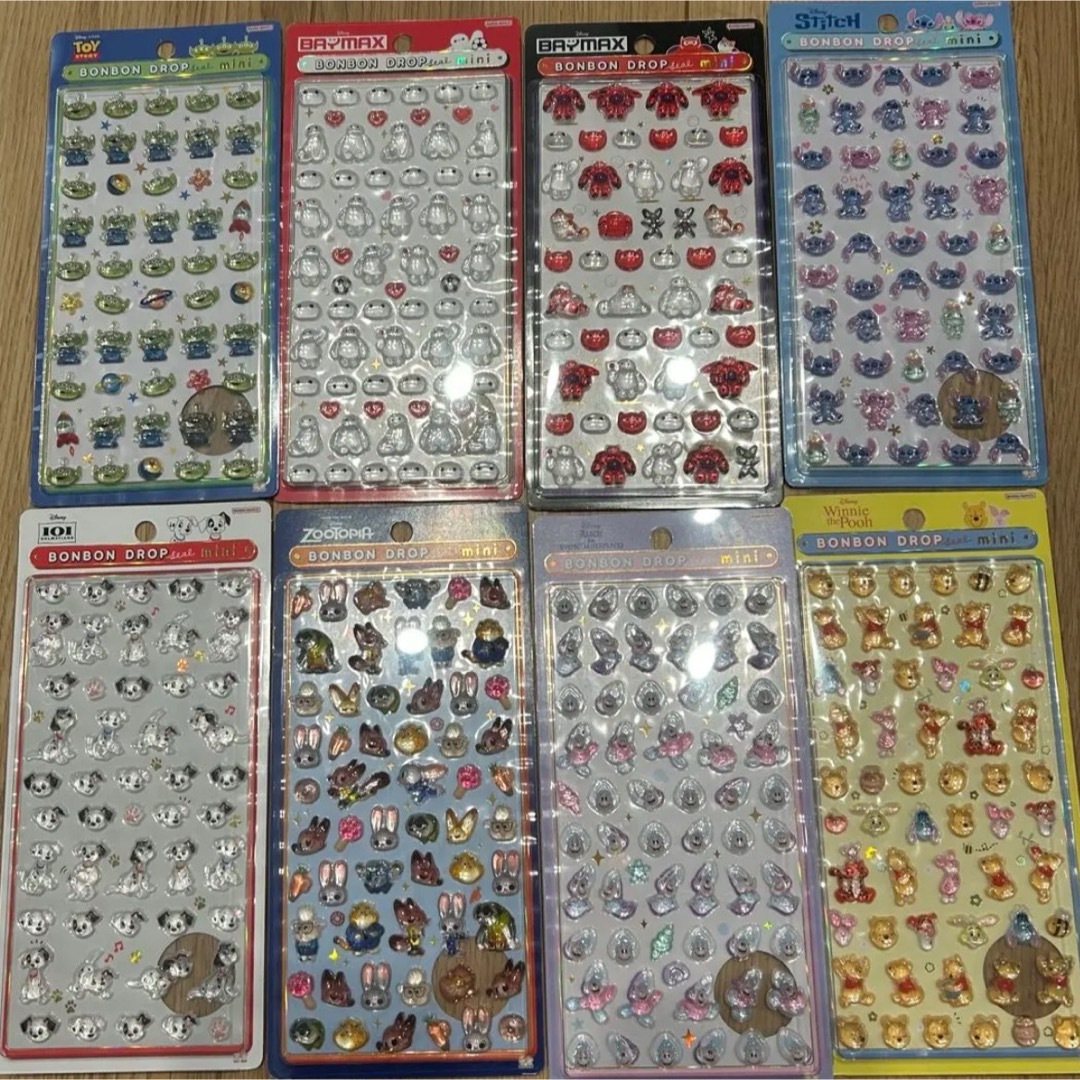 Disney - ディズニー ボンボンドロップシール mini ミニ 全8種 正規品