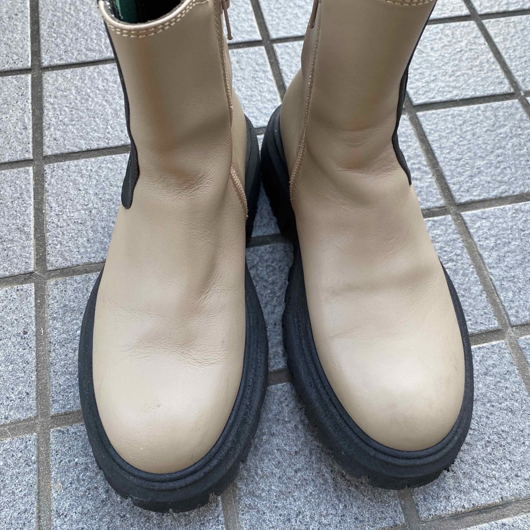 MARNI マルニ イタリア製 サイドゴアブーツ 厚底 ベージュ系 36