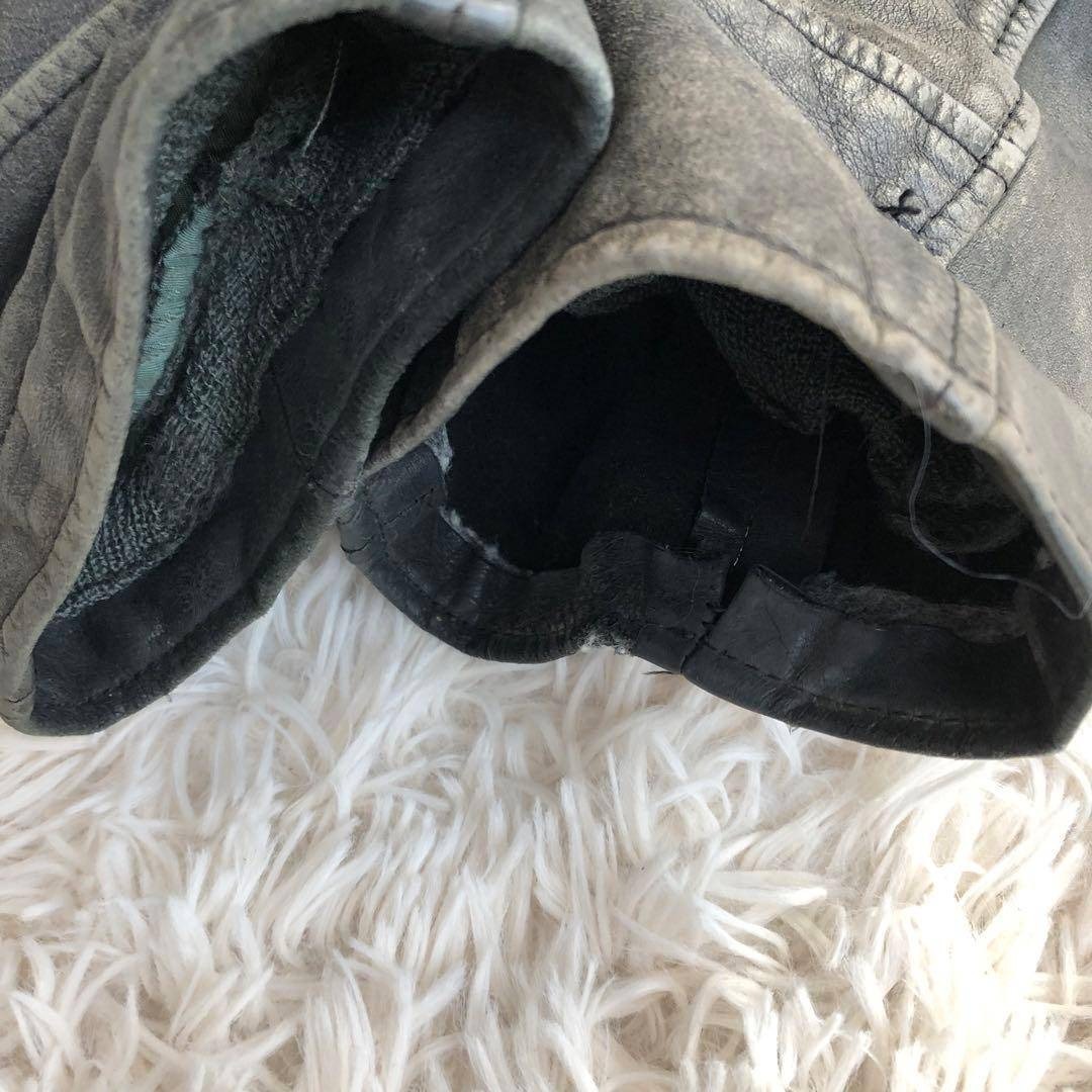 KASMOUT 再構築 レザー切替MA-1フライトジャケット リメイクの通販 by