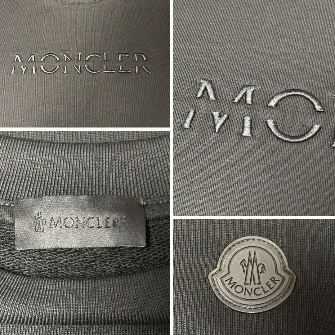 MONCLER - 新品未使用☆MONCLER 3Dレタリング刺繡ロゴ スウェット XL