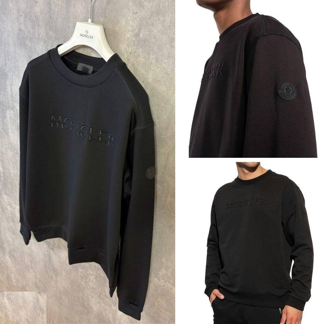 MONCLER - 新品未使用☆MONCLER 3Dレタリング刺繡ロゴ スウェット XL