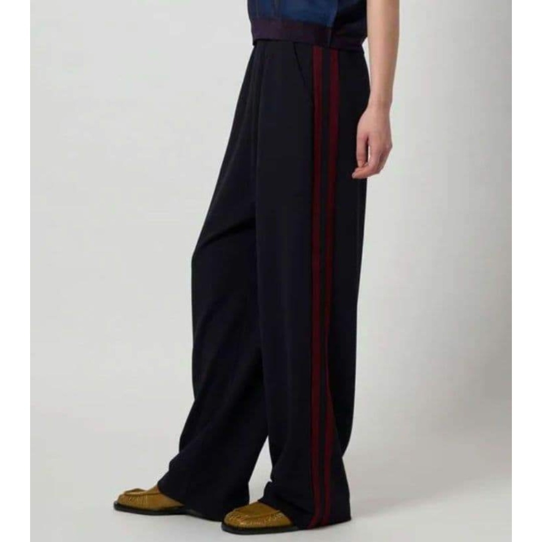 6 (ROKU) - 6(ROKU) ライン パンツ ネイビー Mの通販 by ちーさん