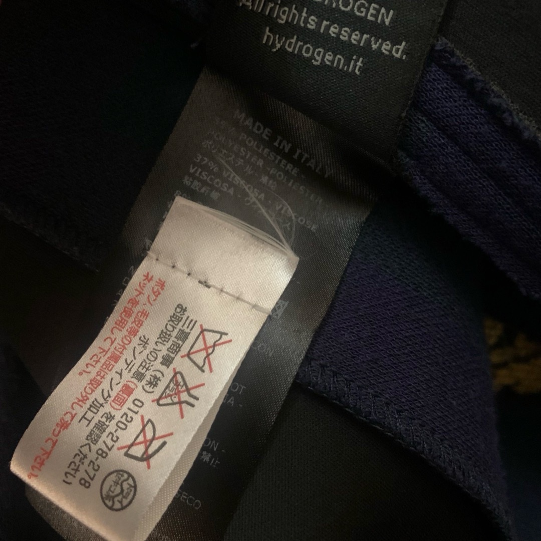 HYDROGEN【極美品】タータンチェックコート ボンディング加工 ハイドロゲン