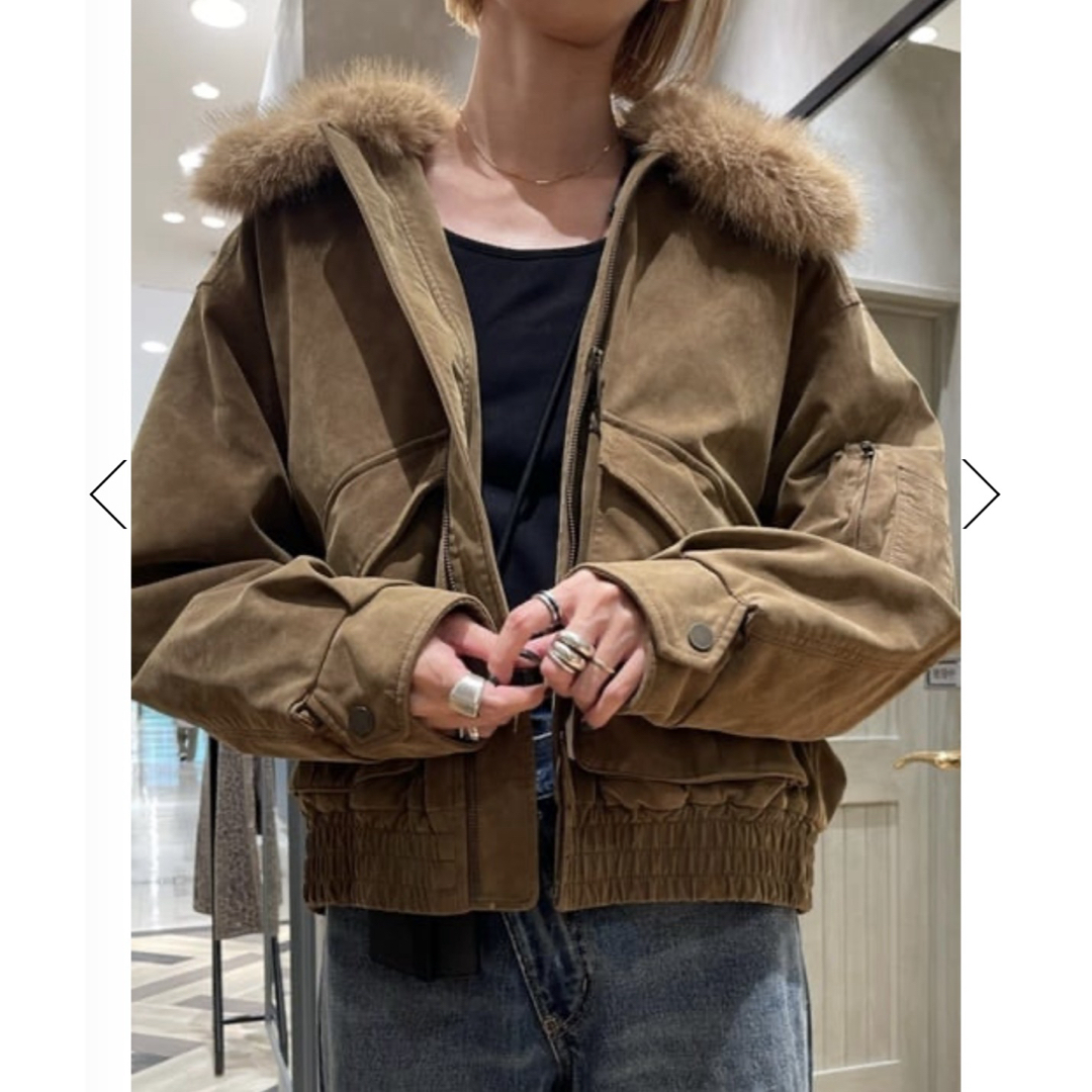 SLY - 【ラスト一点】SLY WASHED PUFFER ブルゾン♡ベージュ♡スライ