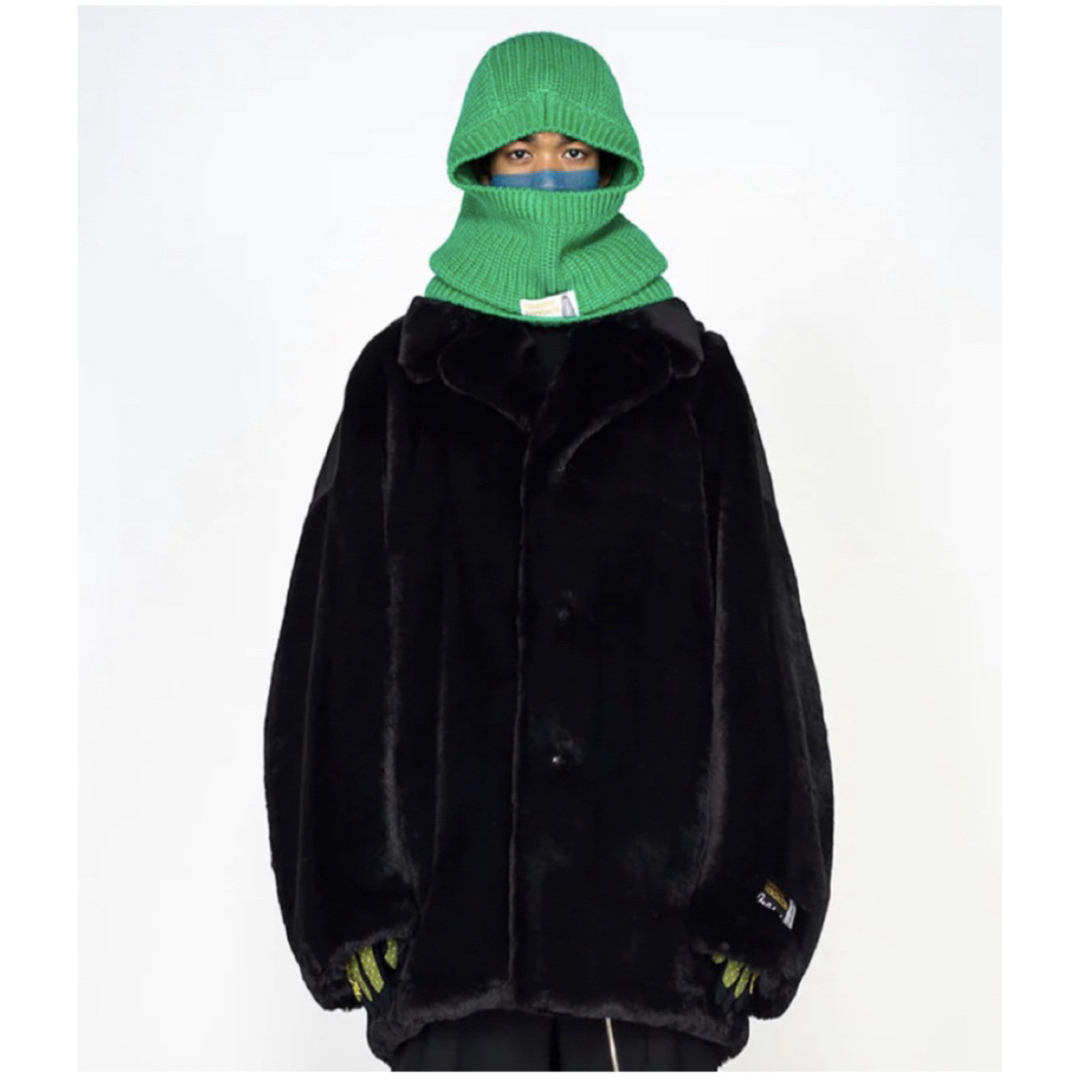 ソロイスト ダブルジップ バルーンシェイプド フェイクファー コート46