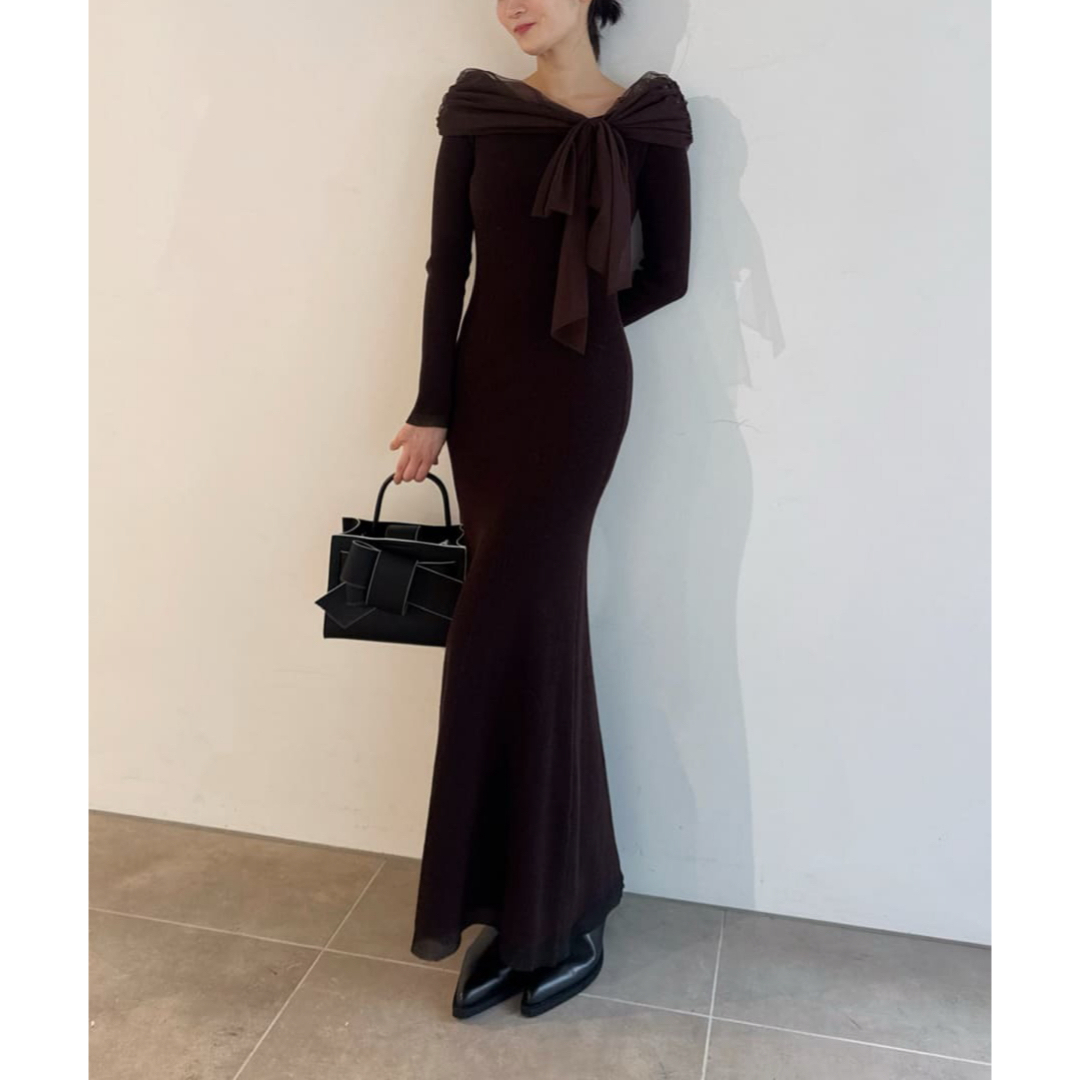 FRAY I.D - FRAYI.D フレイアイディー 3wayリボンオフショルニット