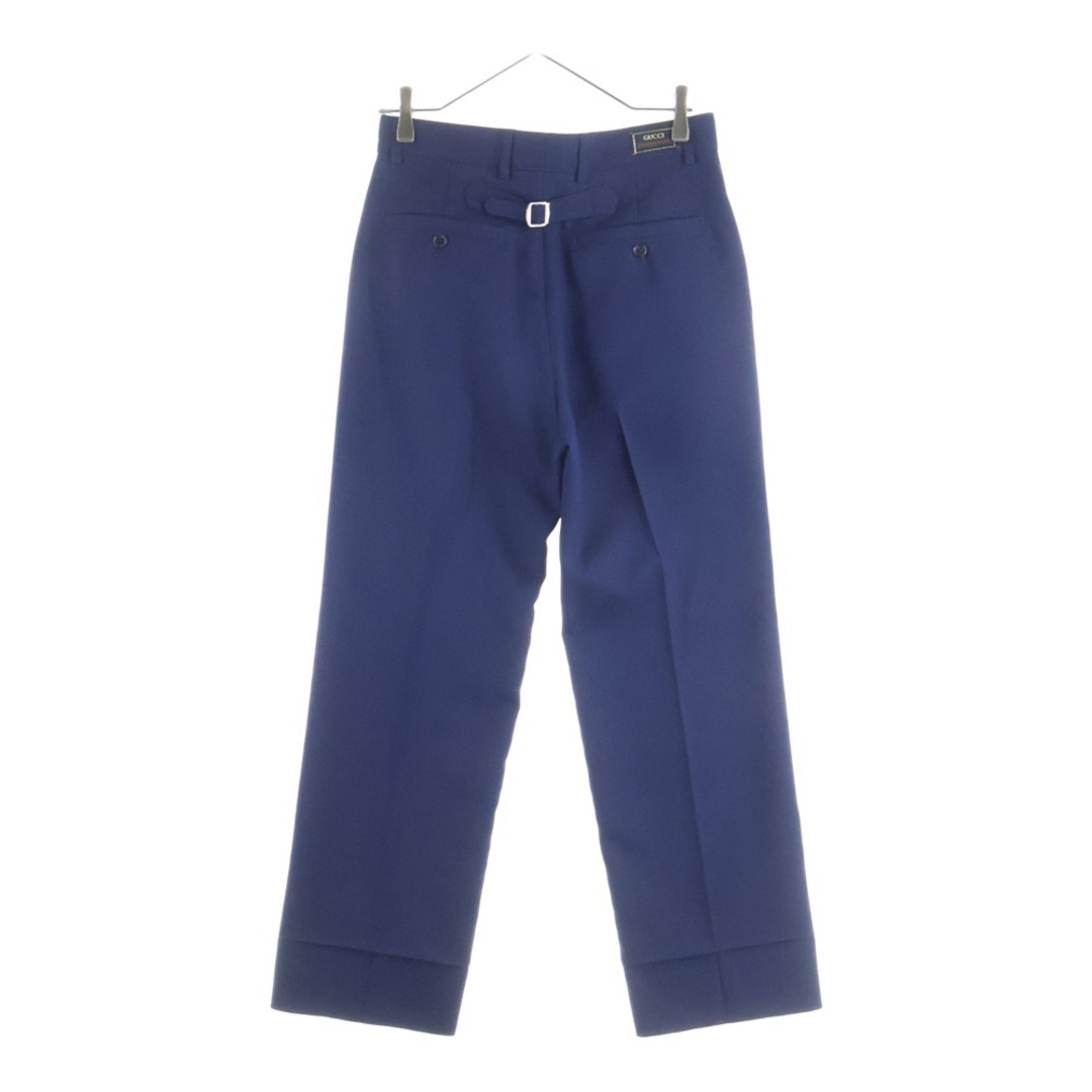 GUCCI - GUCCI グッチ センタープレス バックベルト スラックスパンツ