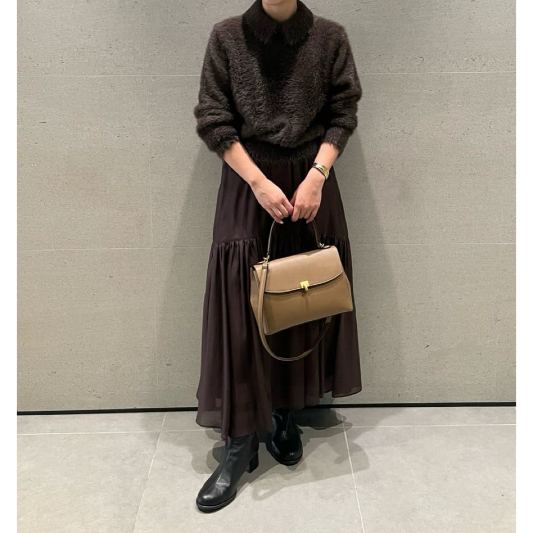 Mila Owen - MILAOWEN ミラオーエン 衿付きニットティアードスカート