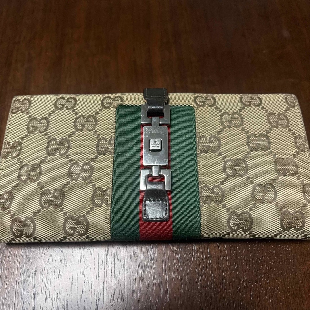 GUCCI - GUCCI グッチ 長財布 シェリーライン GGキャンバス ジャッキー