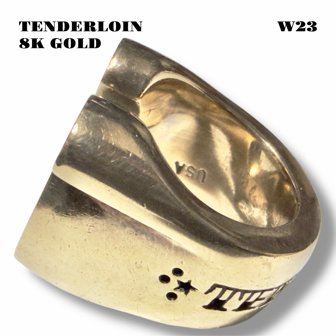 TENDERLOIN - 高級品！ TENDERLOIN ホースシュー リング 8K ゴールド