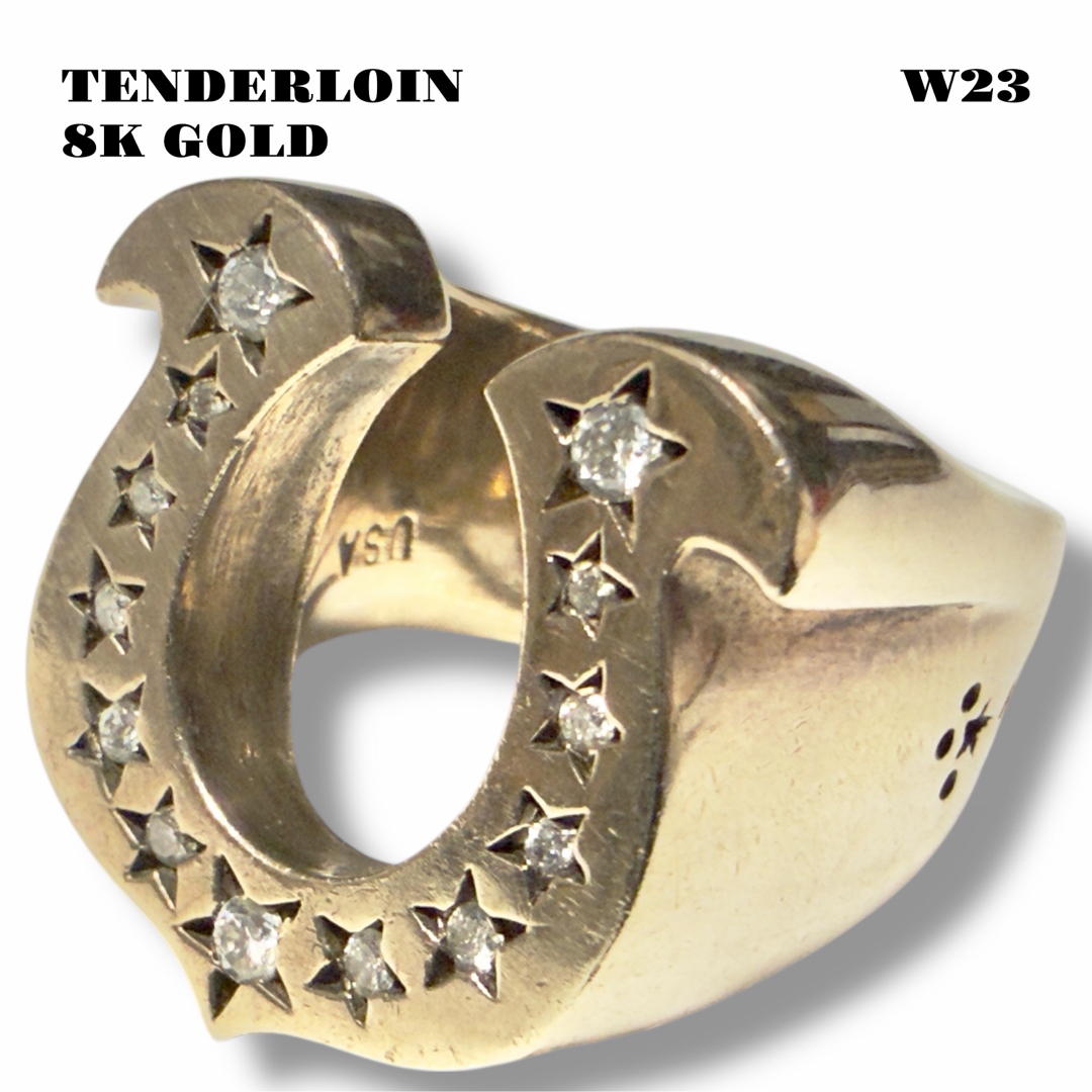 TENDERLOIN - 高級品！ TENDERLOIN ホースシュー リング 8K ゴールド