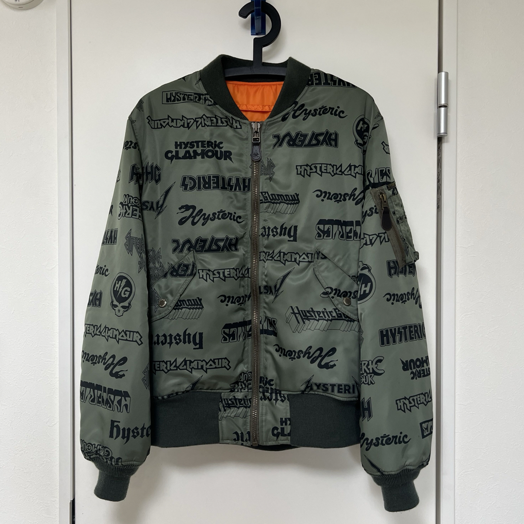HYSTERIC GLAMOUR - HYSTERIC GLAMOUR 総柄 MA-1 フライトジャケットの