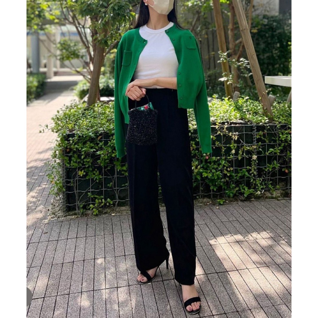 新品 CABaN コットンカシミヤ クルーネックカーディガン XS 即日発送の