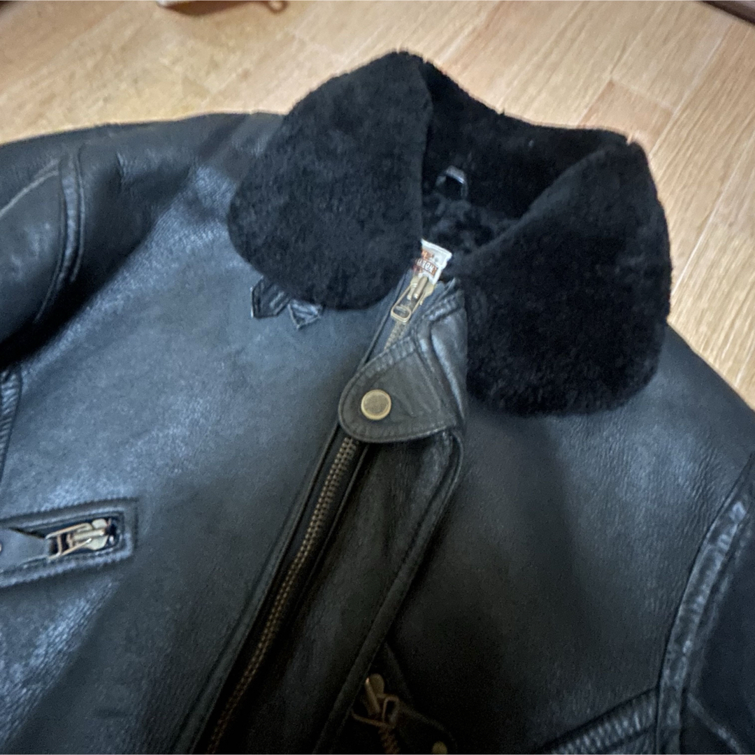 Harley Davidson - 希少 HARLEY-DAVIDSON ムートン レザージャケット b
