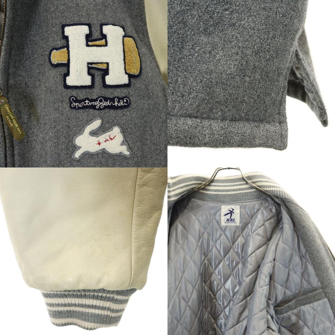 古着 HAI SPORTING GEAR ハイスポーティングギア 牛革レザー切替