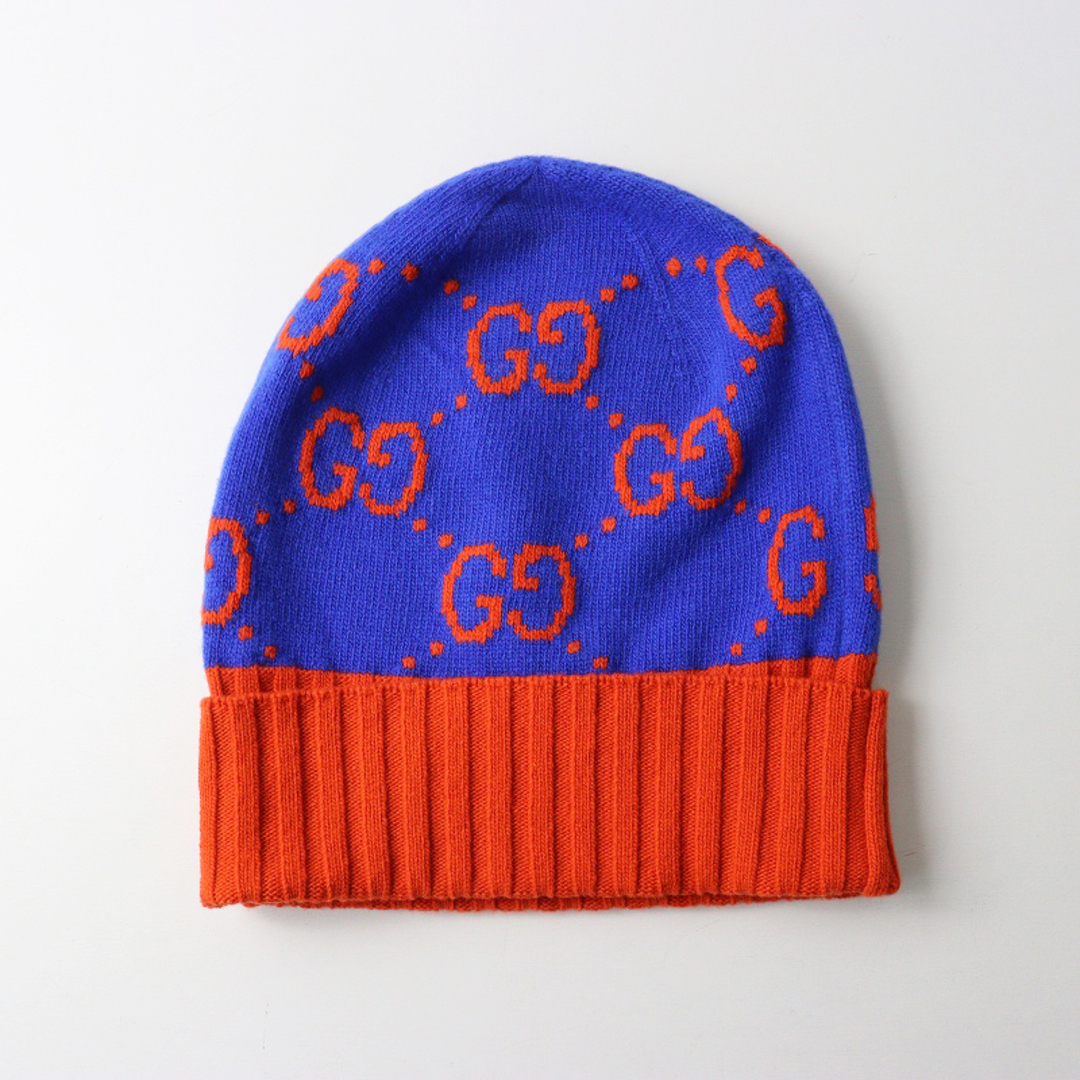GUCCI - 美品 JPタグ グッチ GUCCI 676110 HAT MUCH GG柄 バイカラー