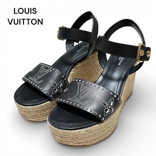 LOUIS VUITTON - ルイヴィトン モノグラムストラップレザーサンダル